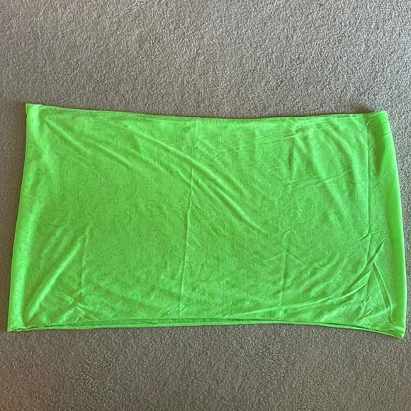 Neon Green Lightweight Infinity Scarf - Picture 3 of 5